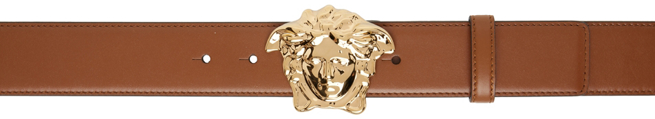 Versace Brown Belts for Men