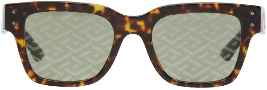 Versace Tortoiseshell Monogram Sunglasses