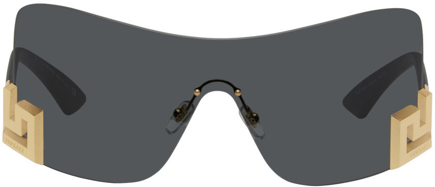 Versace Black Greca Signature Sunglasses