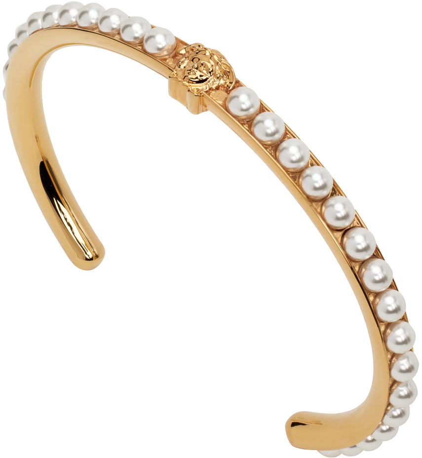 Versace Gold Pearl Bracelet