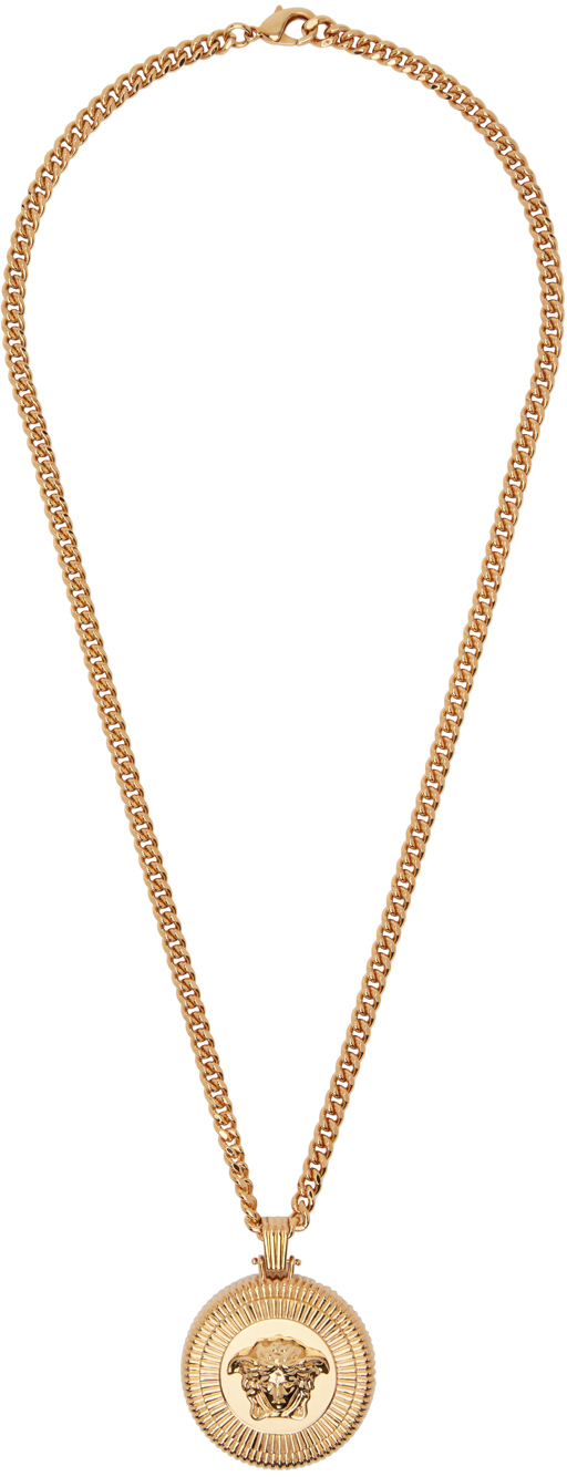 Versace Gold Medusa Biggie Necklace Modesens