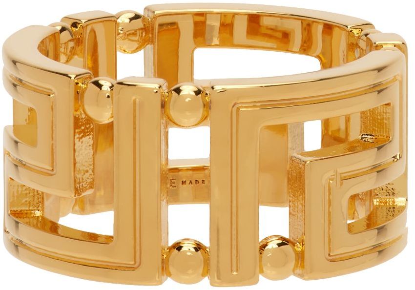 Versace Gold Greca Ring