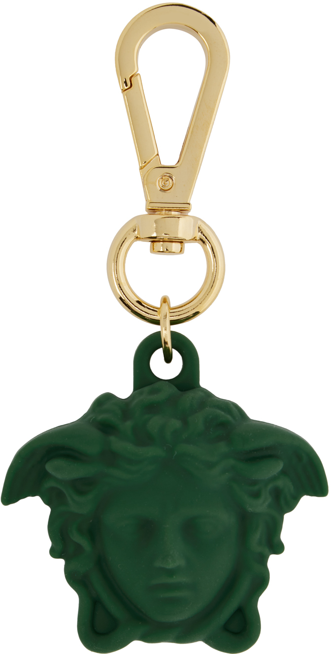 Versace Green Medusa Airtag Key Ring