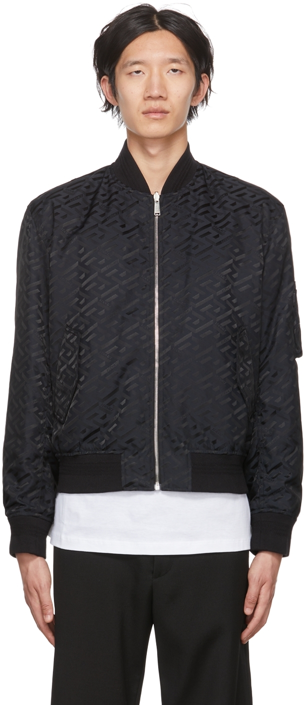 Louis Vuitton Reversible Monogram Jacquard Coat, Black, 44