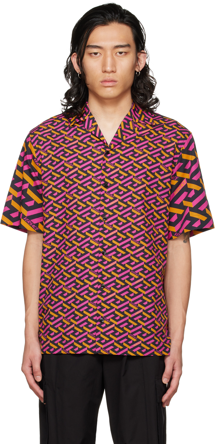 Versace Multicolor 'La Greca' Shirt