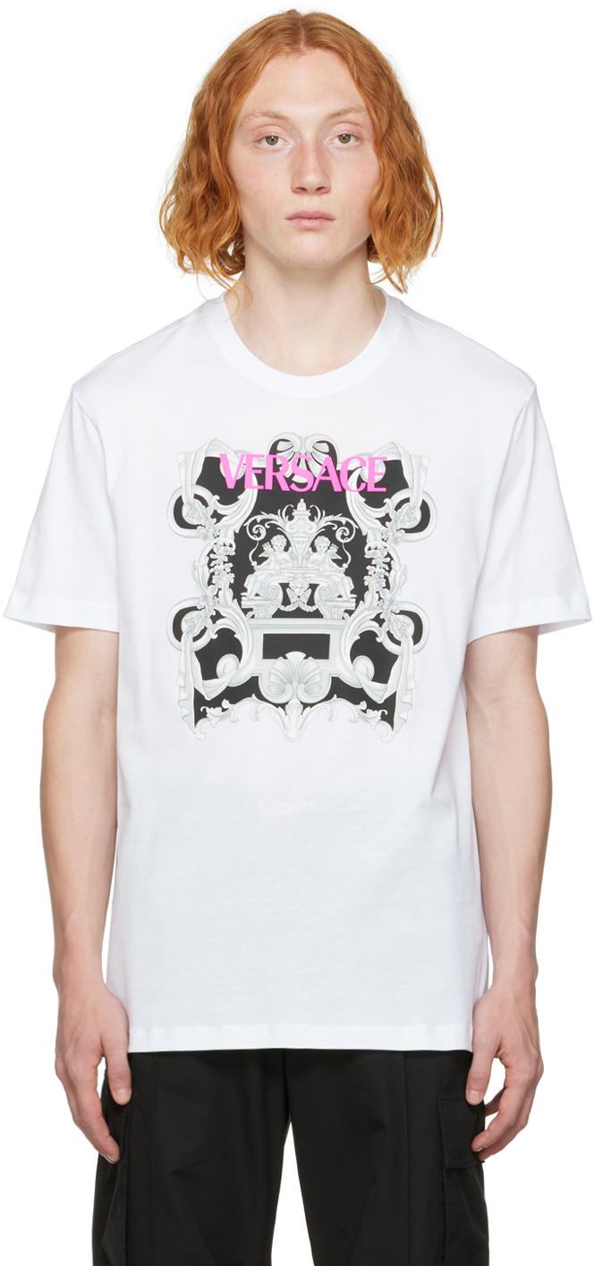 Versace White Baroque T-Shirt