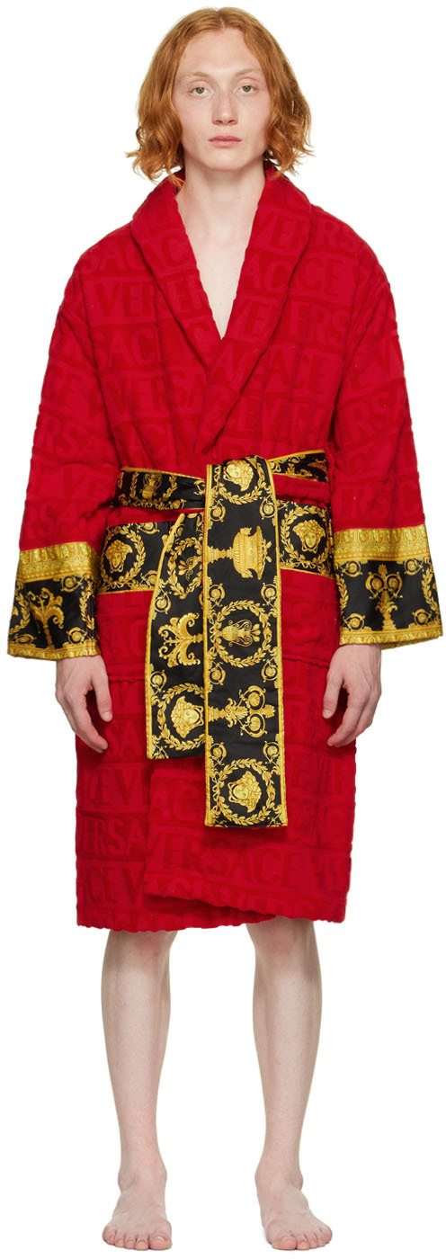 Viewer Pour Political mens red versace robe Necessities Mount Vesuvius ...