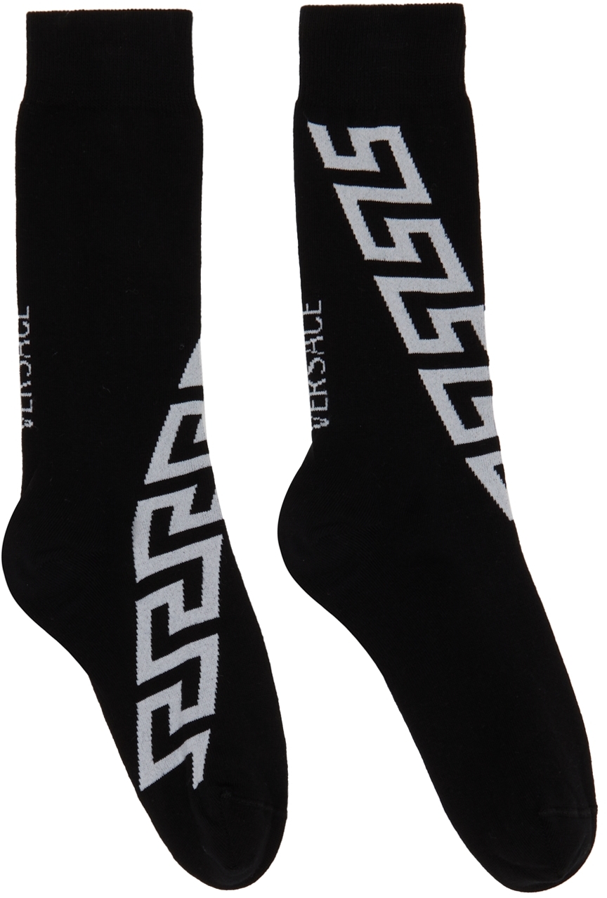 Black Greca Socks