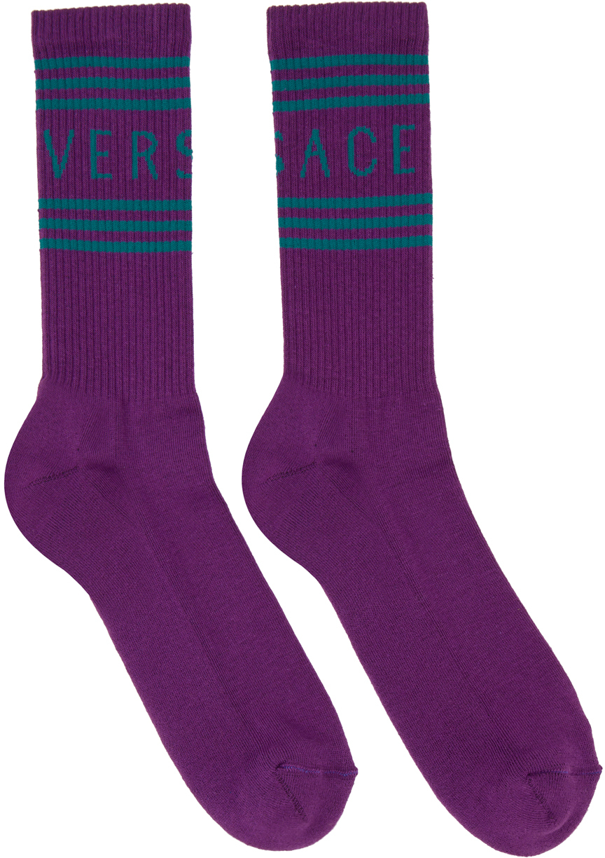 Purple Athletic Socks