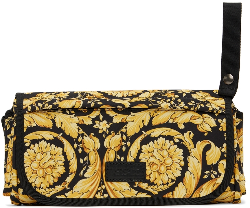 Versace Black and Gold Barocco Crossbody Bag Versace