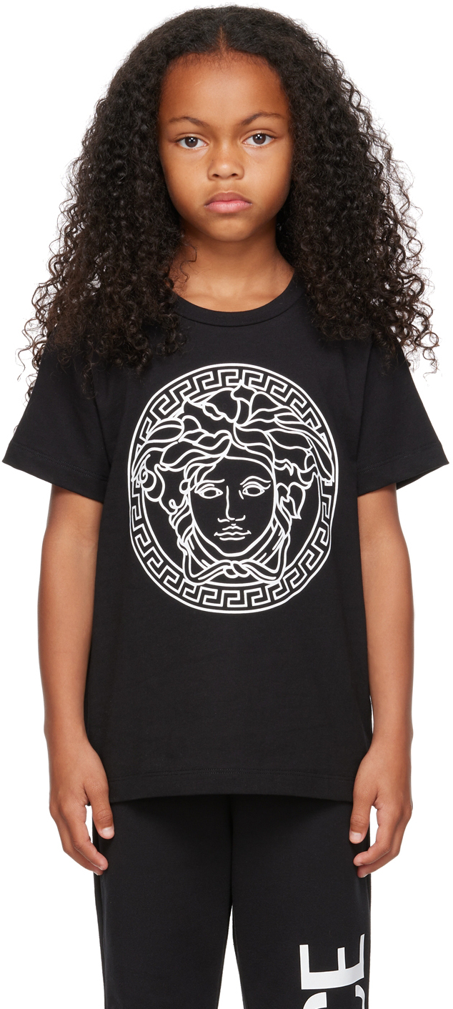 Versace Kids Black Medusa T-Shirt
