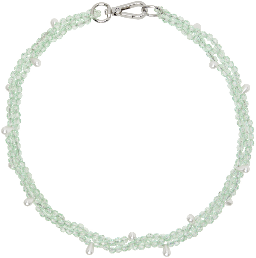 Simone Rocha Green Twisted Necklace