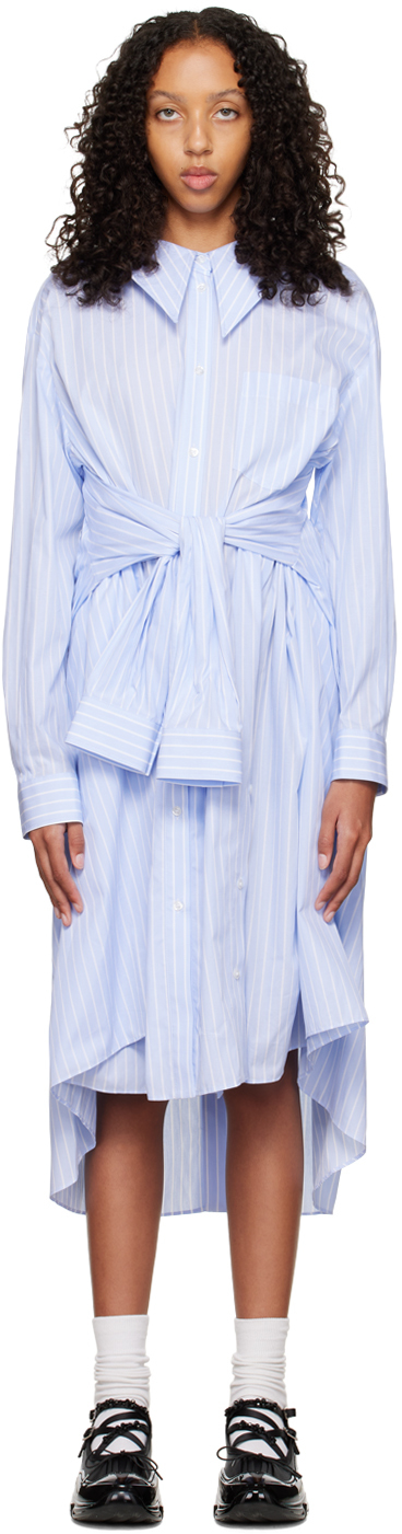 Simone Rocha Blue Four-Sleeve Midi Dress