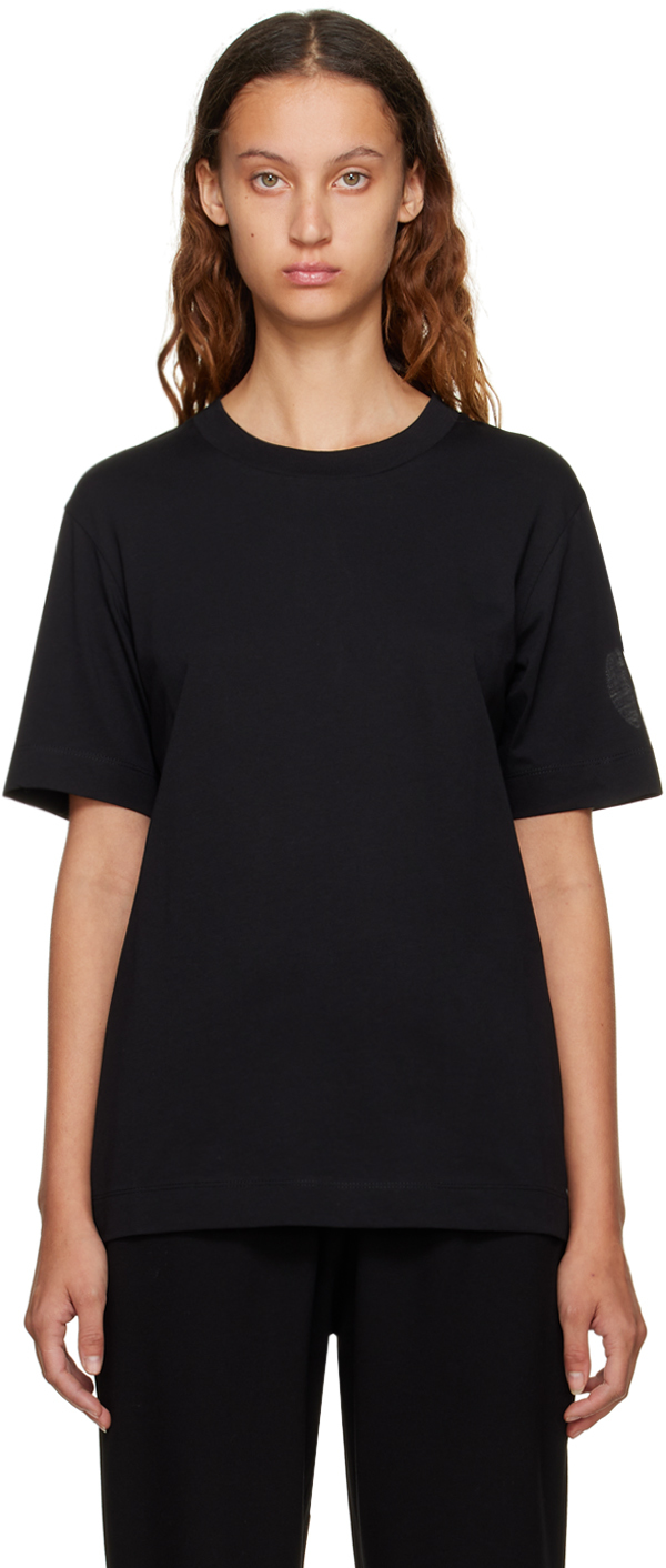 Simone Rocha: SSENSE Exclusive Black Embroidered T-Shirt | SSENSE