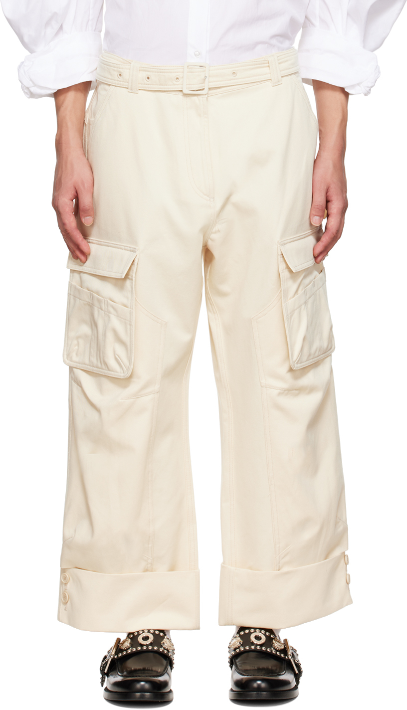 White Neve Technical Cargo Pants Ssense Uomo Abbigliamento Pantaloni e jeans Pantaloni Pantaloni cargo 