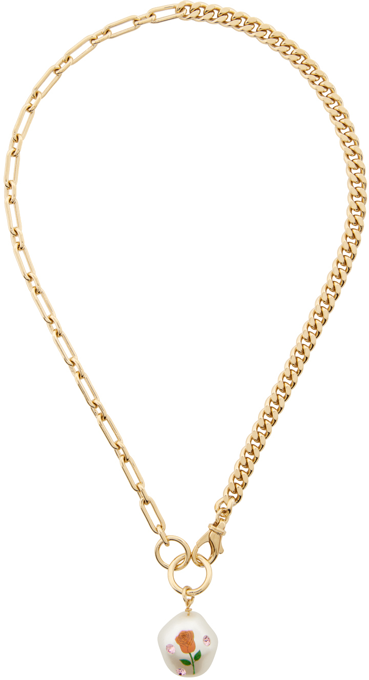 SSENSE Exclusive Gold Jelly Beans Necklace