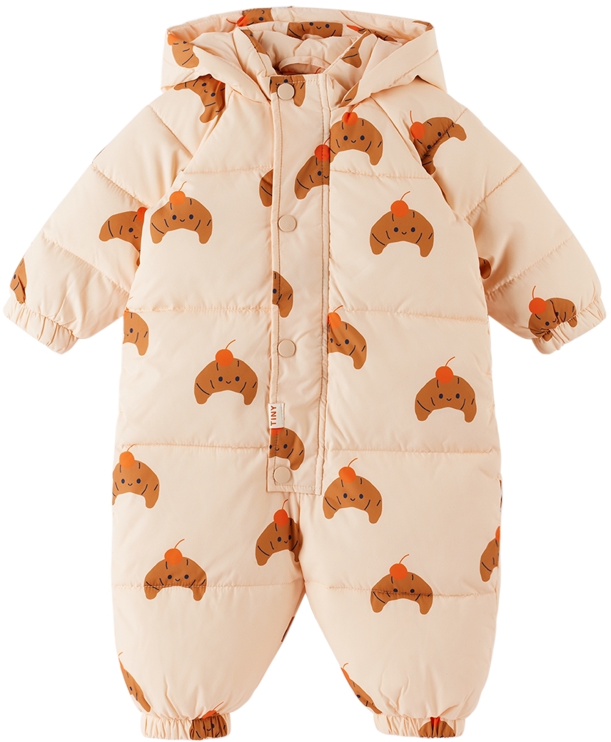 Tiny Cottons Snowsuit Tinycottons Kids Snowsuit In Apricot