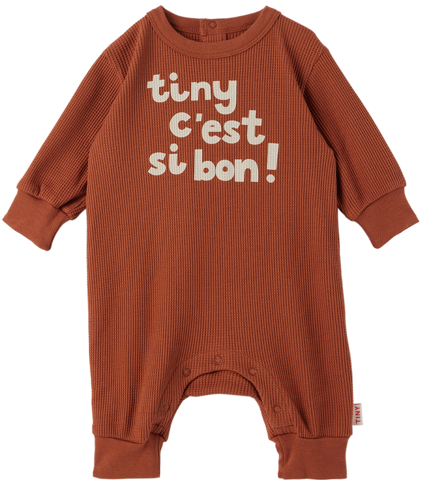 SSENSE Clothing Jumpsuits Baby Orange Cest Bon Jumpsuit 