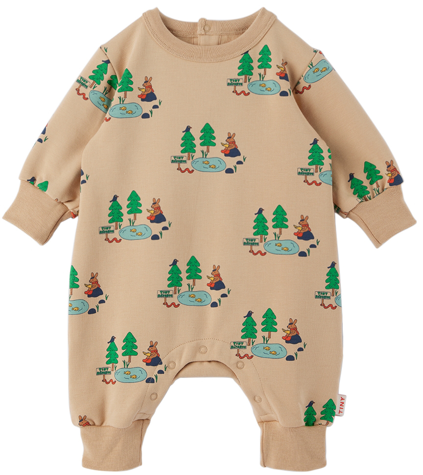 SSENSE Clothing Jumpsuits Baby Beige Tiny Réserve Jumpsuit 