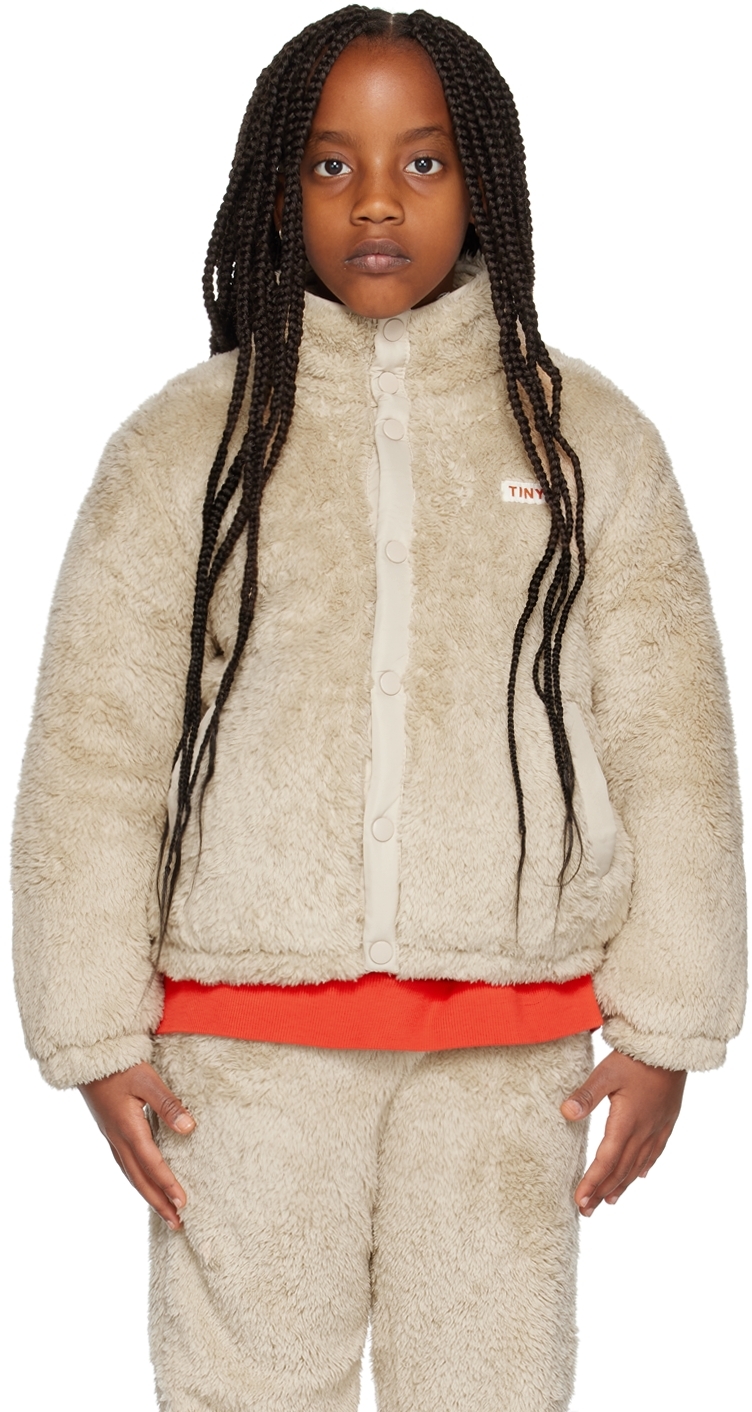 Kids Beige Polar Jacket by TINYCOTTONS | SSENSE