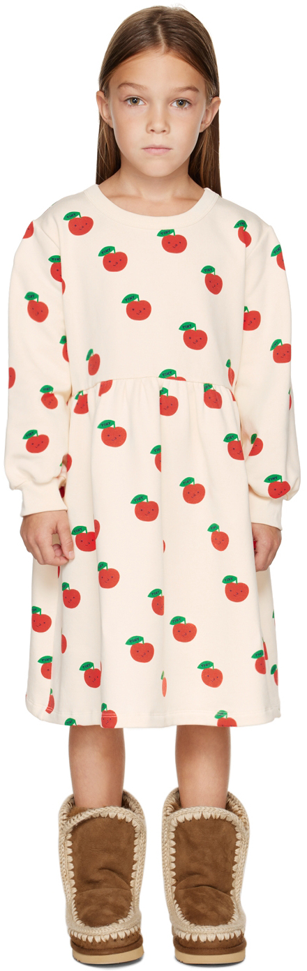 Kids Off-White Apples Dress by TINYCOTTONS on Sale