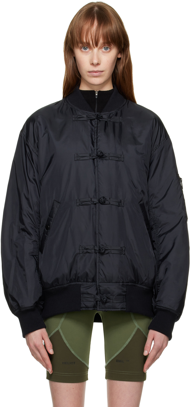 Undercover Black Quilted Bomber Jacket Ssense 