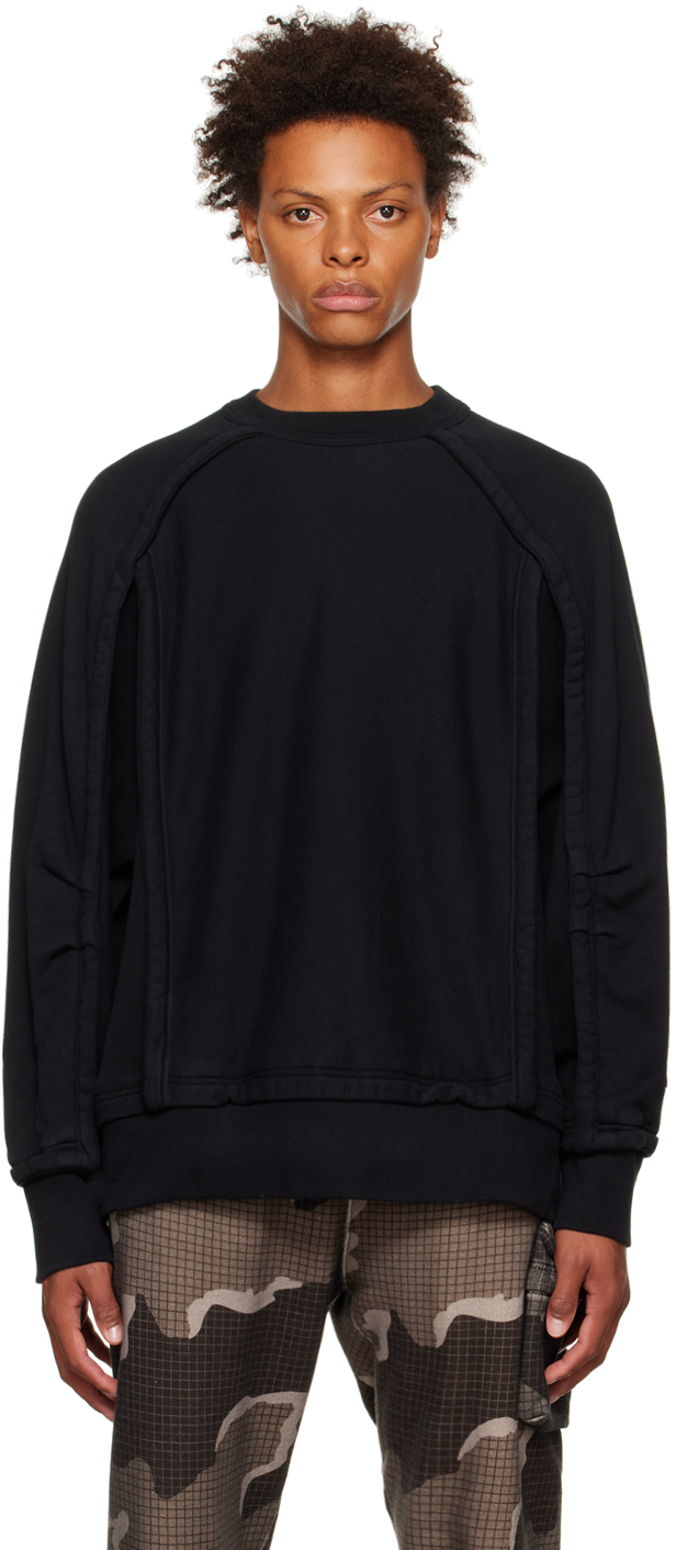 Paneled crewneck sweat new arrivals