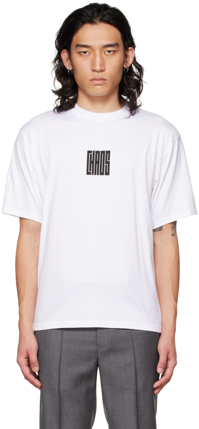 Undercover Chaos Print T-shirt In White