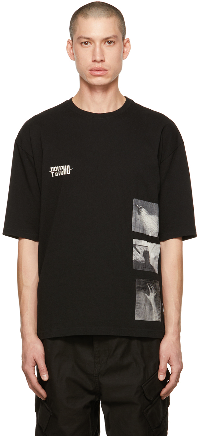UNDERCOVER: Black Embroidered T-Shirt | SSENSE