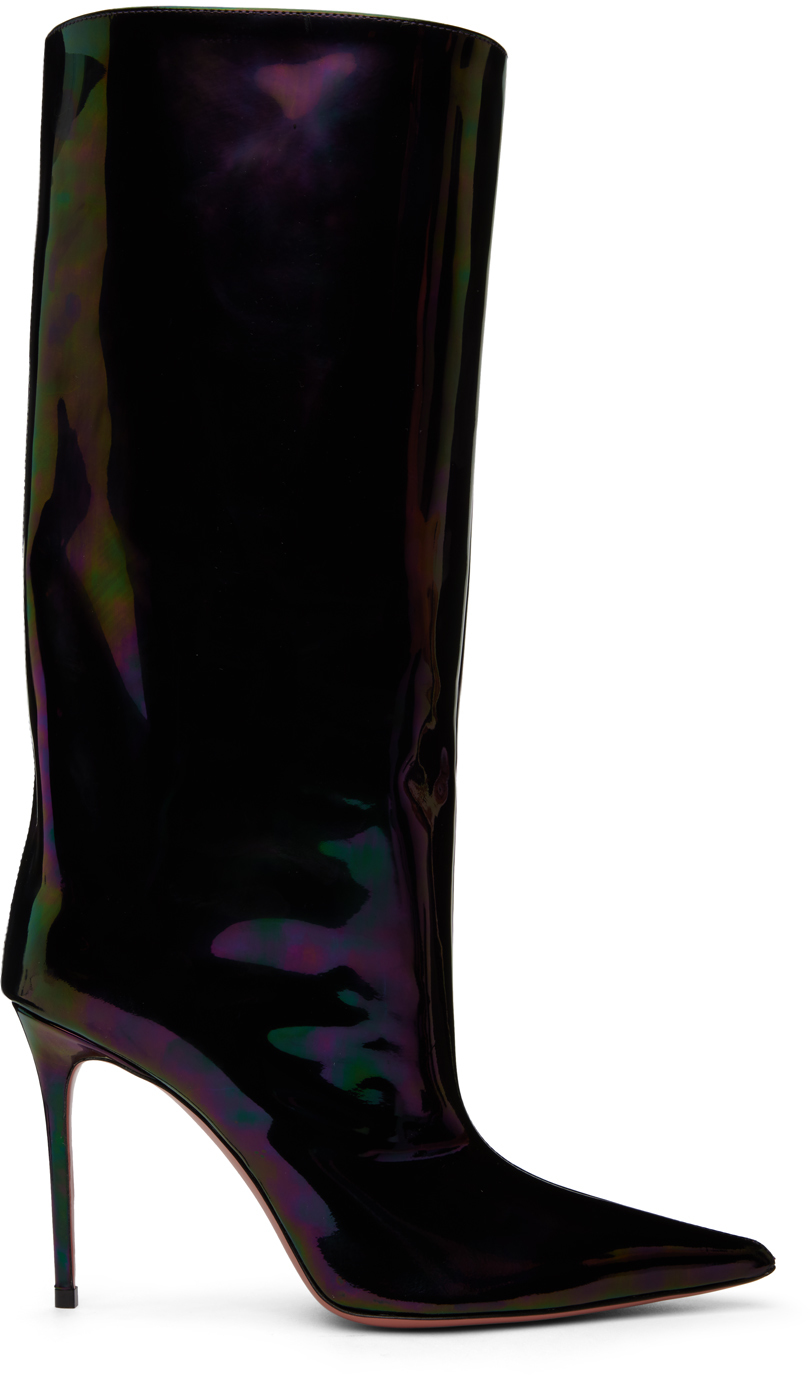 Amina Muaddi: Multicolor Fiona Boots | SSENSE