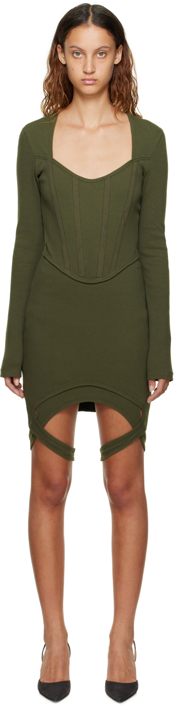 Dion lee shop green dress