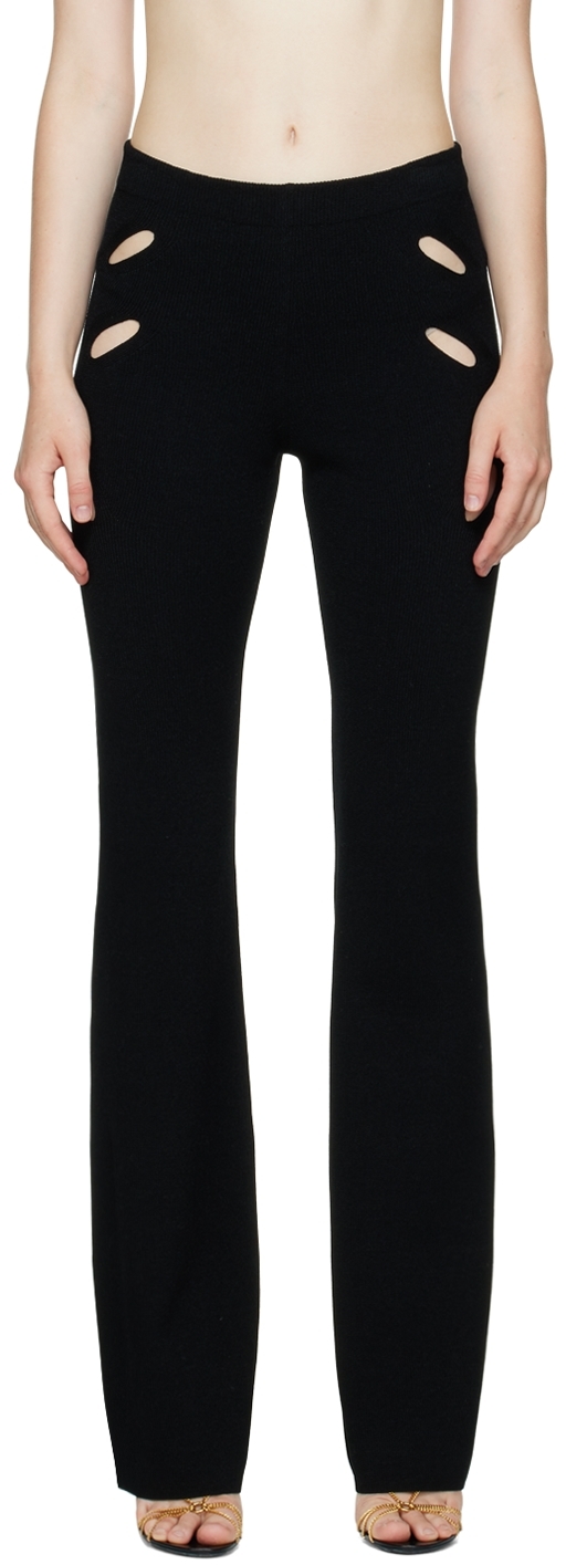 Dion Lee Black Cut-Out Trousers