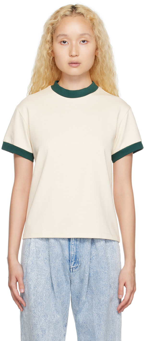 Tanner Fletcher Off-White & Green Quincy T-Shirt