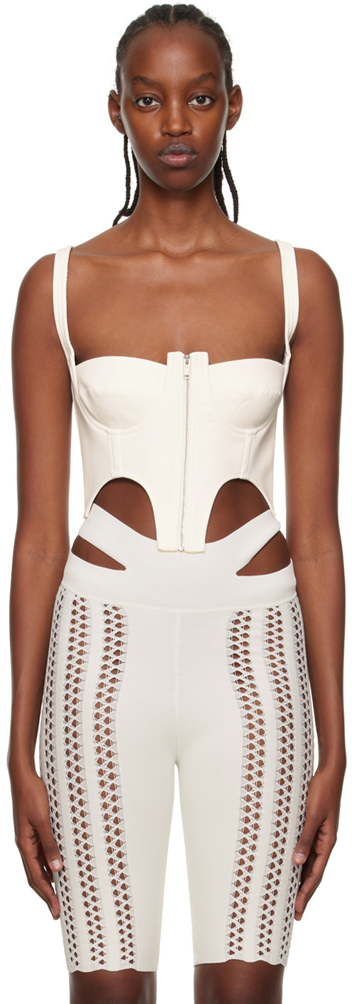 Dion Lee Off-White Double Arch Tank Top