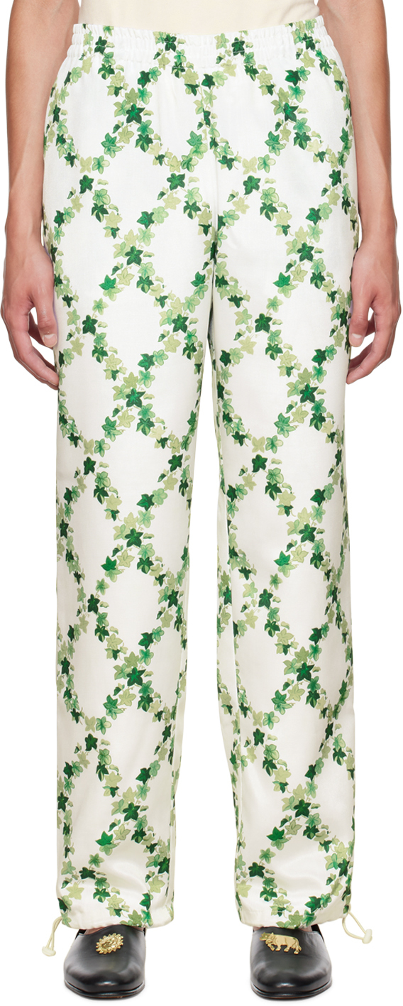 White Ivy League Lounge Pants