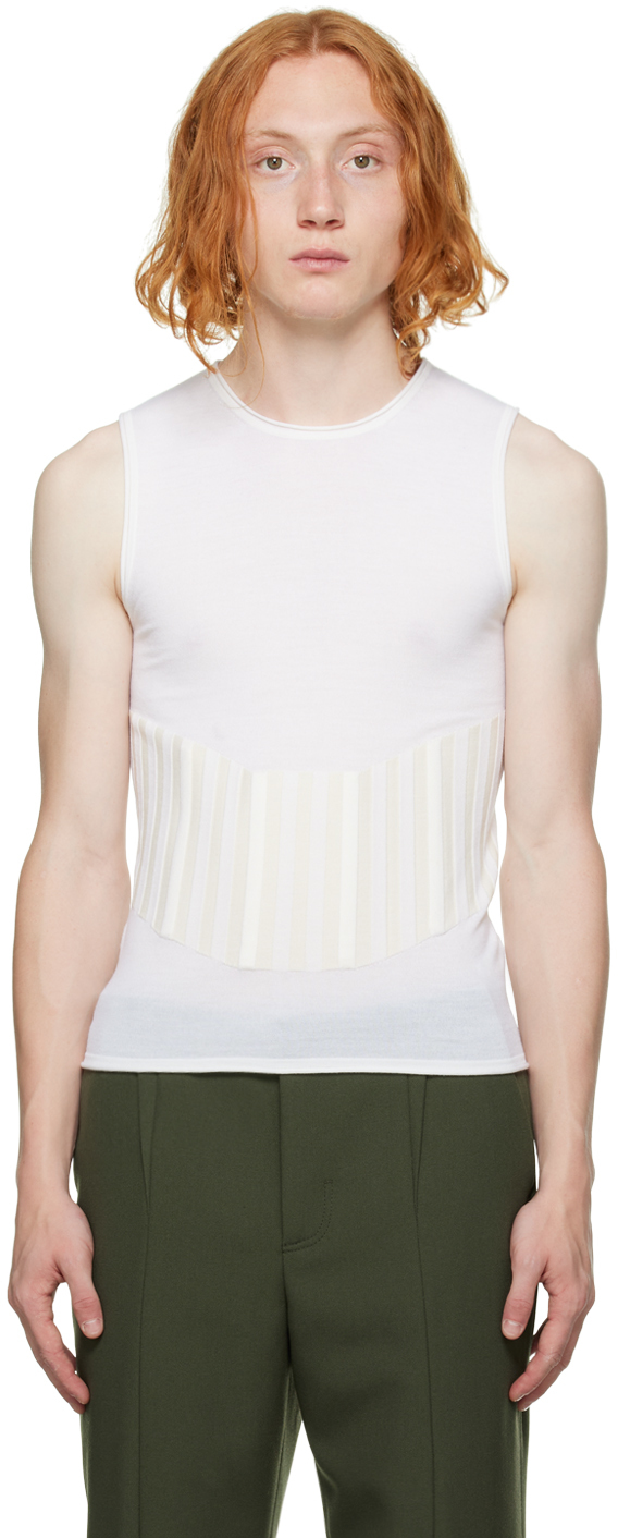 Dion LEE アイボリー コルセットタンクトップ Dion Lee tops for Women | SSENSE