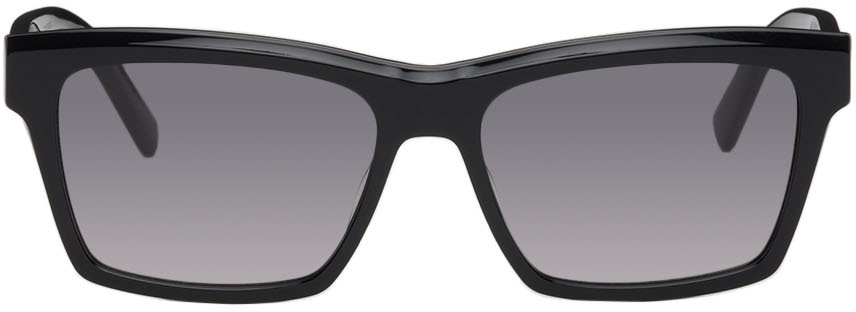 SSENSE Men Accessories Sunglasses Cat Eye Sunglasses Black SL M104 Cat-Eye Sunglasses 