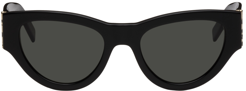 Saint Laurent Black Oval Sunglasses