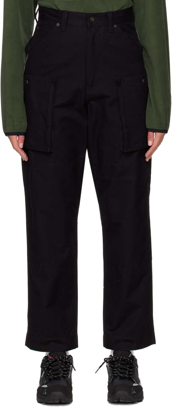 Black Takibi Cargo Pants by Snow Peak on Sale