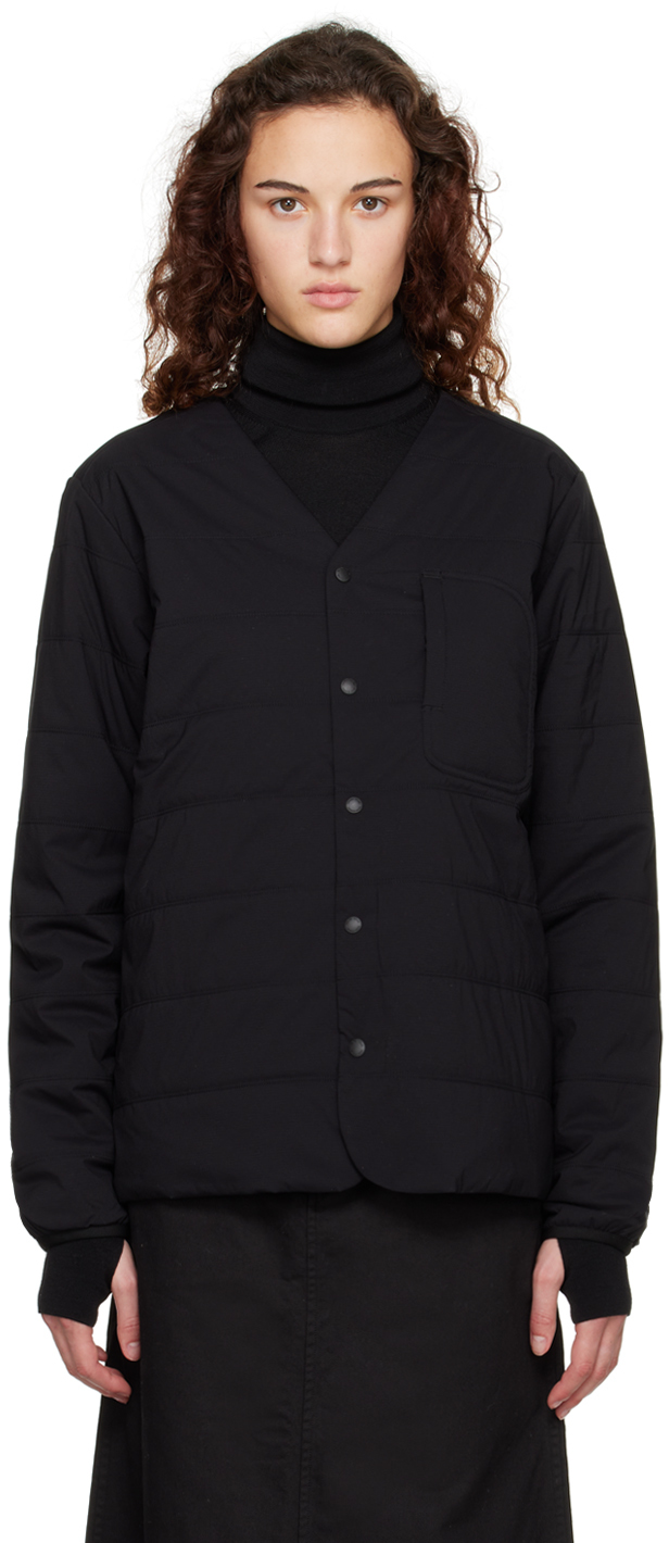 Snow Peak Black Flexible Insulated Cardigan In Bk Black | ModeSens