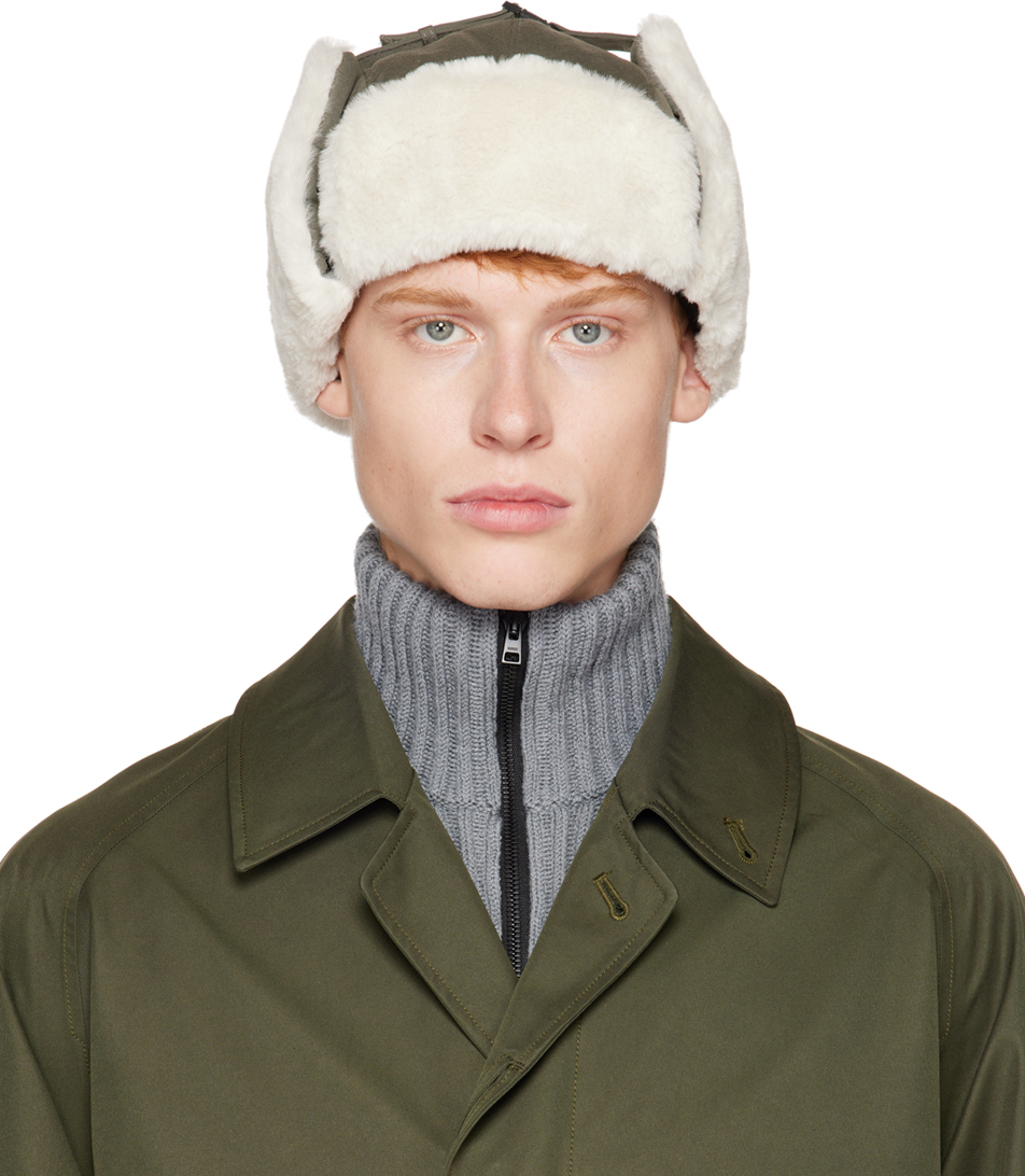 Snow Peak: Gray Takibi Flight Aviator Hat | SSENSE