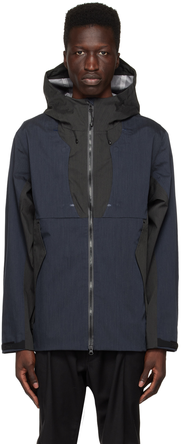 Snow Peak Navy Kozaburo Edition Fr Rain Jacket In Blacknavy | ModeSens