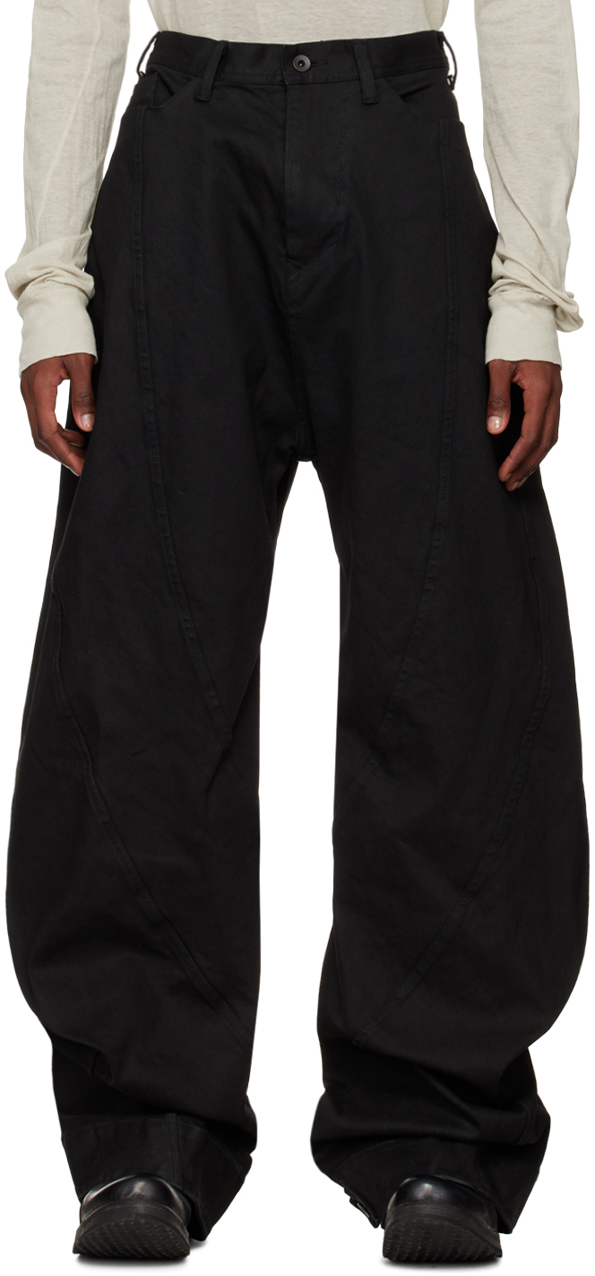 Julius: Black Bending Baggy Jeans | SSENSE UK