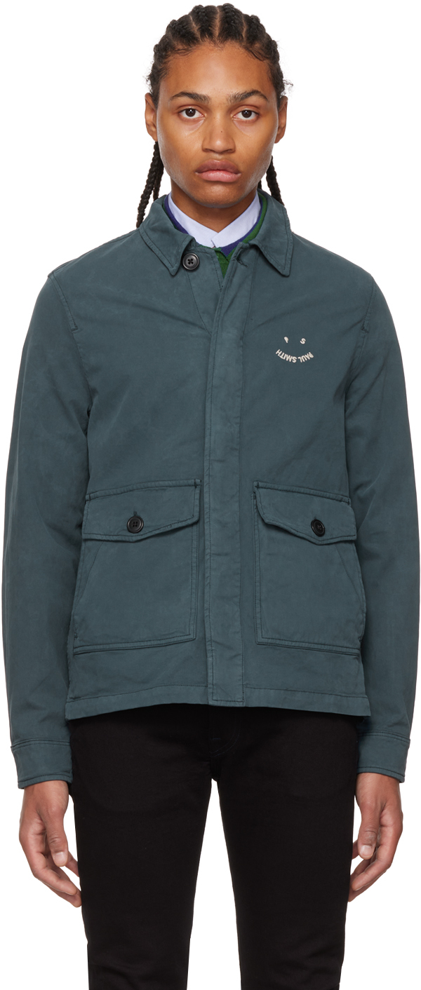 Paul Smith Military Jacket Blue  Mainline Menswear United States