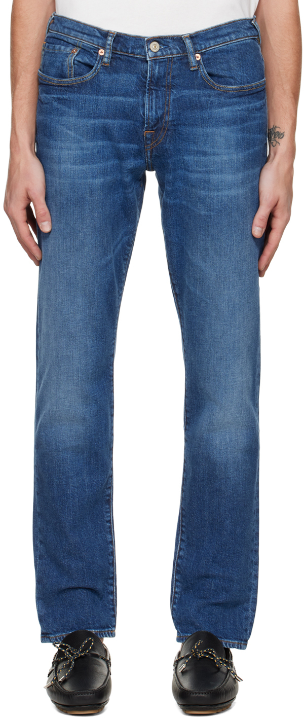 Ps By Paul Smith Blue Tapered-fit Jeans In Dk Blues