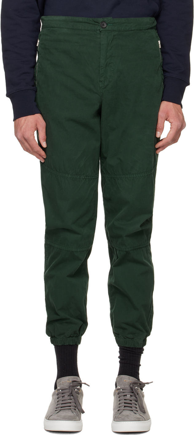 Green Paneled Trousers