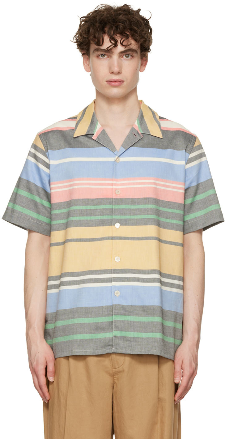 Ps By Paul Smith Multicolor Muted Multistripe Shirt In 92 Multicolour
