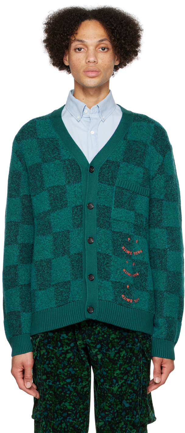 Green Happy Cardigan by PS by Paul Smith on Sale