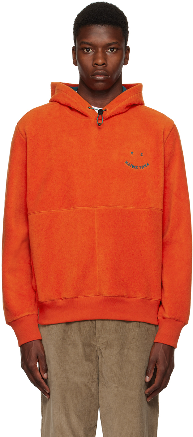 Orange Happy Hoodie