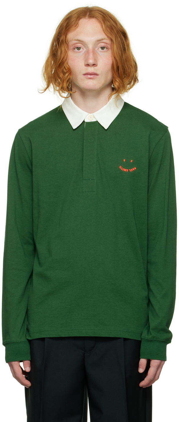PS by Paul Smith Green Happy Polo